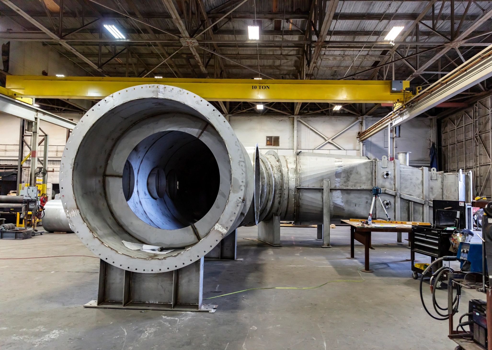 Industrial manufacturing facility interior